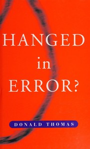 Cover of: Hanged in Error? by Donald Thomas