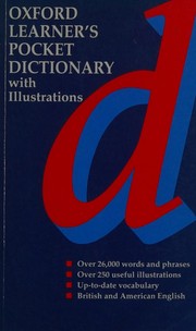 Cover of: Oxford learner's pocket dictionary with illustrations.