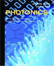 Cover of: Photonics by Amnon Yariv