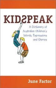 Cover of: Kidspeak by June Factor