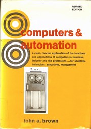 Cover of: Computers and automation