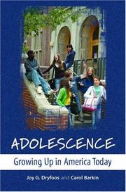 Cover of: Adolescence: growing up in America today