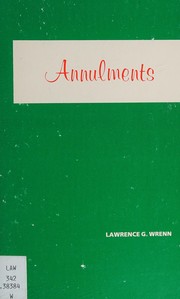 Annulments by Lawrence G. Wrenn