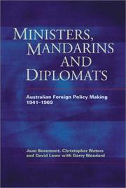 Cover of: Ministers, Mandarins and Diplomats by Joan Beaumont, David Lowe, Christopher Waters, Garry Woodard