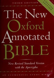 Cover of: The New Oxford Annotated Bible with the Apocrypha, Third Edition, New Revised Standard Version