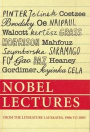 Cover of: Nobel Lectures