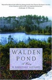 Cover of: Walden Pond by W. Barksdale Maynard