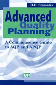 Cover of: Advanced Quality Planning : A Commonsense Guide to AQP and APQP