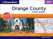 Cover of: The Thomas Guide 2007 Orange County street guide | 