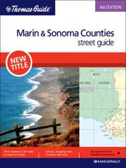 Cover of: The Thomas Guide 2007 Marin & Sonoma Counties, California | 