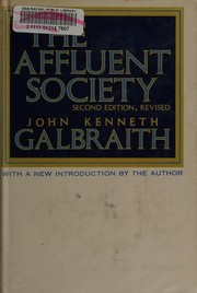 Cover of: The affluent society. by John Kenneth Galbraith
