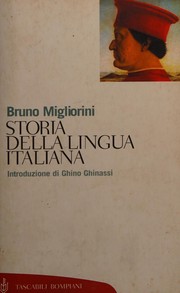 Cover of: Storia della lingua Italiana
