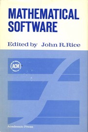Cover of: Mathematical software.