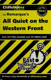 Cover of: CliffsNotes Remarque's All quiet on the Western Front by Susan Van Kirk