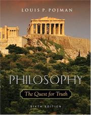 Cover of: Philosophy by Louis P. Pojman