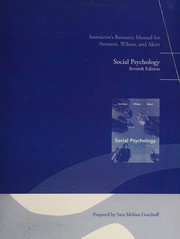 Social Psychology by Elliot Aronson, Anthony R. Pratkanis