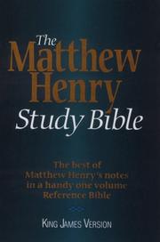 Cover of: KJV - Matthew Henry Study Bible by A. Kenneth Abraham