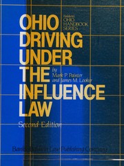 Cover of: Ohio Driving Under the Influence Law
