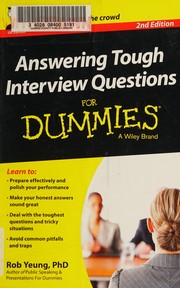 Cover of: Answering tough interview questions for dummies
