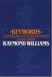 Cover of: Keywords: a vocabulary of culture and society
