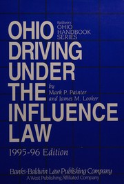 Cover of: Ohio Driving Under the Influence Law, 1995-96 Edition