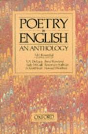 Cover of: Poetry in English by M. L. Rosenthal