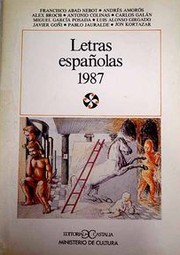 Cover of: Letras españolas 1987