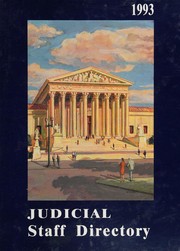 Cover of: 1993 Judicial Staff Directory: 1,900 Biographies