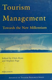 Cover of: Tourism management: towards the new millennium