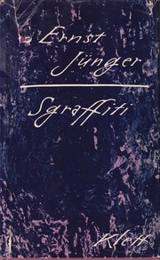 Cover of: Sgraffiti by Ernst Jünger