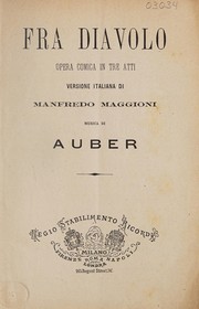 Cover of: Fra Diavolo: opera comica in tre atti