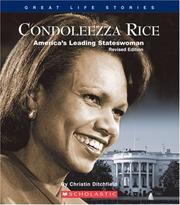 Cover of: Condoleezza Rice by Christin Ditchfield