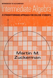 Cover of: Zuckerman Intermediate Algebra Handbook