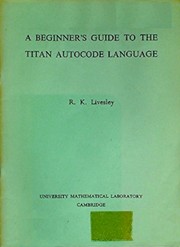 Cover of: A beginner's guide to the Titan Autocode language