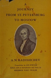Cover of: Путешествие из Петербурга в Москву