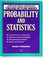 Cover of: Probability and Statistics (Harcourt Brace Jovanovich College Outline Series)