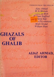 Cover of: Ahmad by Mirza Asadullah Khan Ghalib