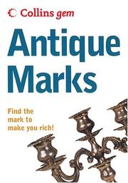 Cover of: Antique Marks (Collins Gem) by HarperCollins Publishers Limited
