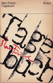 Cover of: Tagebuch 1946-1949 by Max Frisch