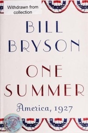 Cover of: One Summer: America 1927