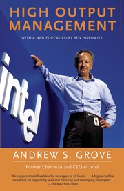 Cover of: High Output Management by Andrew S. Grove