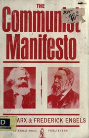 Cover of: Manifesto of the Communist party by Karl Marx