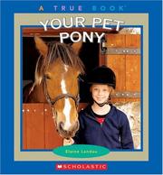 Cover of: Your Pet Pony (True Books)
