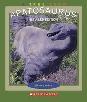 Cover of: Apatosaurus (True Books)