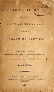 Rights of Man by Thomas Paine, T. Paine, Thomas Thomas Paine