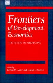 Cover of: Frontiers of Development Economics by 