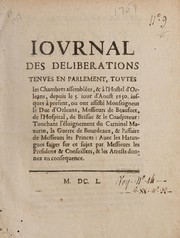 Cover of: Iovrnal des deliberations tenves en Parlement by François Davenne
