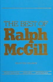 Cover of: The best of Ralph McGill: selected  columns
