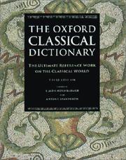 Cover of: The Oxford Classical Dictionary by 