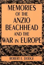 Cover of: Memories of the Anzio Beachhead and the war in Europe